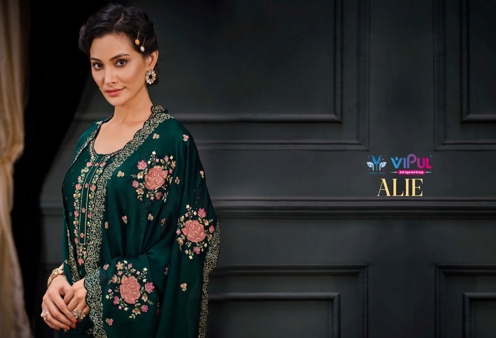 Alie By Vipul Heavy Embroidery Georgette Suits Catalog
